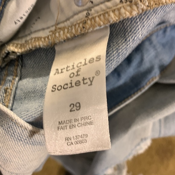 Articles of Society size 29 distressed jeans - Picture 5 of 7